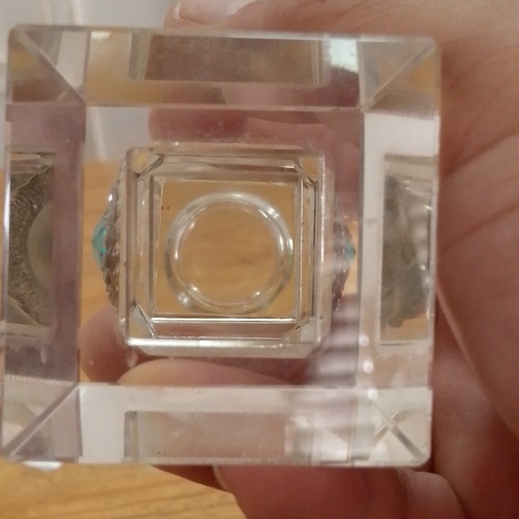 Crystal Pedestal Jeweled Candlestick Holder - Picture 6 of 7